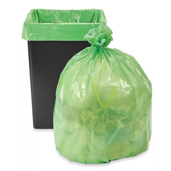 Giant Resin Trash Bag by Trinity Packaging – 100 Count (Pack of 1), High Quality Resin, green, Model 112428