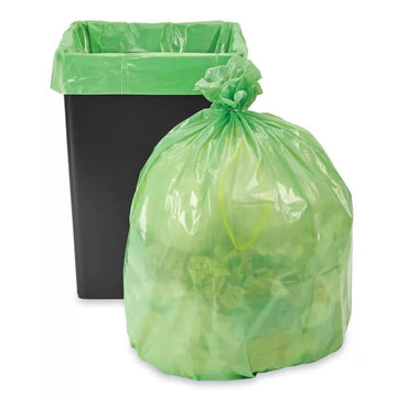 Giant Resin Trash Bag by Trinity Packaging – 100 Count (Pack of 1), High Quality Resin, green, Model 112428