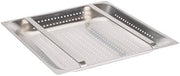 Stainless Steel Strainer - Fits All Standard 20"x20" Sinks, 2-1/4"D