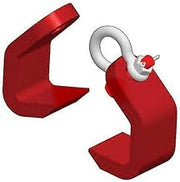 M&W 3/8" Grade 100 Plate Hook - 8800 Lb. Cap.