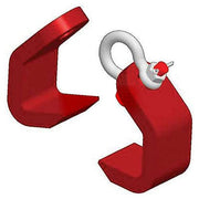 M&W 9/32" Grade 100 Plate Hook - 4300 Lb. Cap. by Machining & Welding by Olsen, Inc. – Red, Model 11721