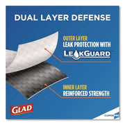 Glad 600 / 1 Count (Pack of 600) / White Trash Bags