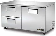 True TUC-60D-2 Series Solid Drawered Two Section Undercounter Refrigerator