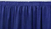 National Public Seating SS24-10 24 in. Stage Shirred Pleat Skirting - Black