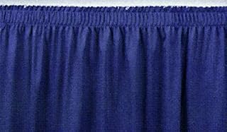 National Public Seating SS24-10 24 in. Stage Shirred Pleat Skirting - Black
