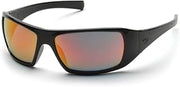 Pyramex Goliath Scratch-Resistant Safety Glasses, Orange Mirror Lens Color - 1 Each