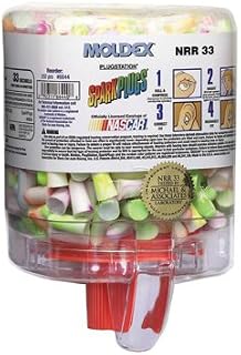 Moldex PlugStation Earplug Dispenser with 250 Pair Single Use SparkPlug Foam Earplugs