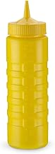 24 oz Squeeze Bottle Dispenser - Wide Mouth, Yellow with Yellow Cap