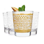 Libbey Tiki Rocks White / 13 Ounces / Tiki Old Fashioned Glasses