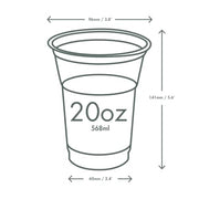 Vegware 20oz / Cup / Clear Cups