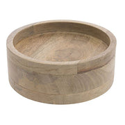 Beverage Dispenser Stand Reversible Mango Wood - 5"H by HUBERT – Brown, Model 89390