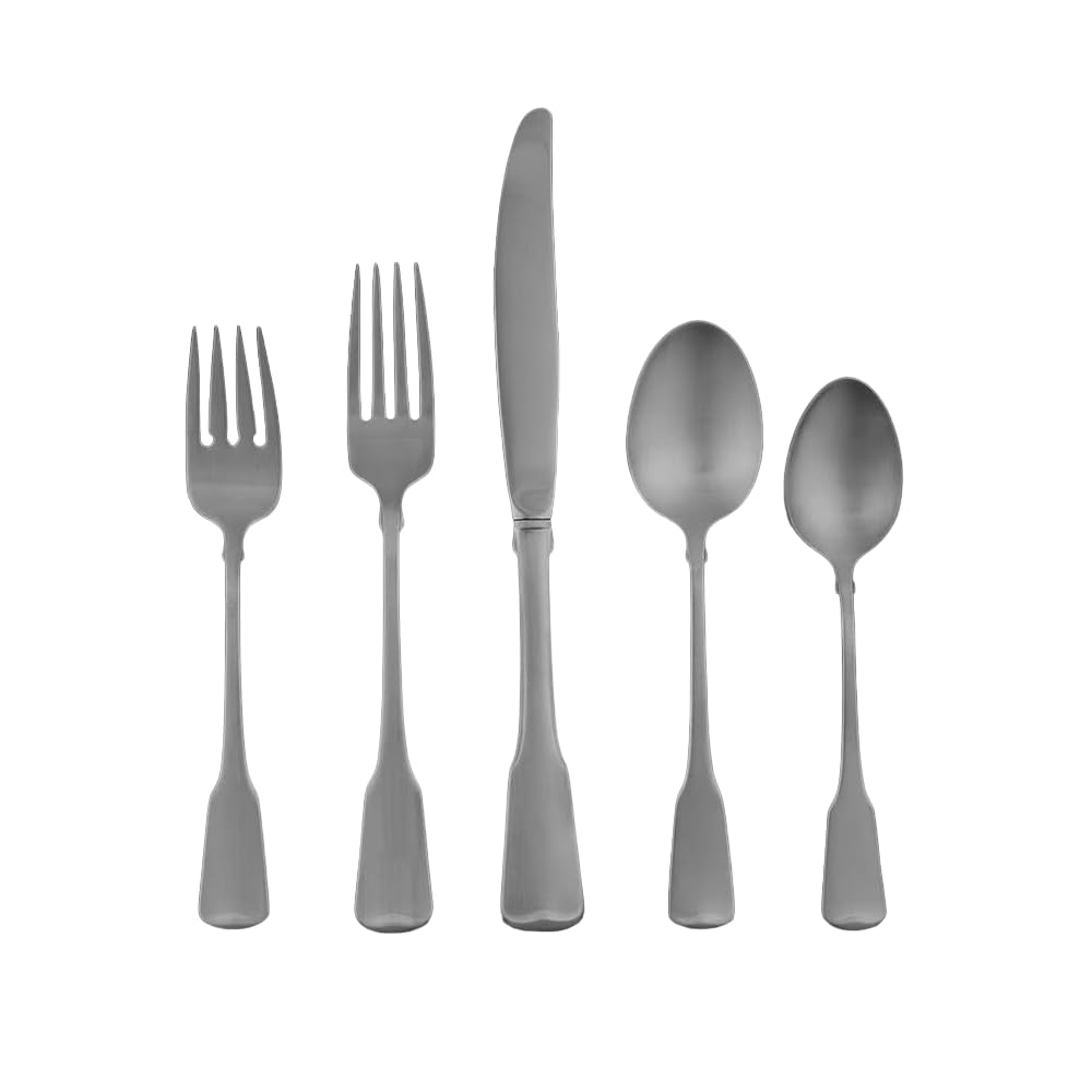 American Colonial 18/8 Stainless 60pc. Flatware Set (Service for Twelve) by Oneida – 9.5000, Stainless Steel, Silver, Pack of 60, Model 895146