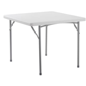 36" x 36" Plastic Folding Table by Global Industrial – 36" x 36" x 29", Plastic, White, Model INT-BT3636-21