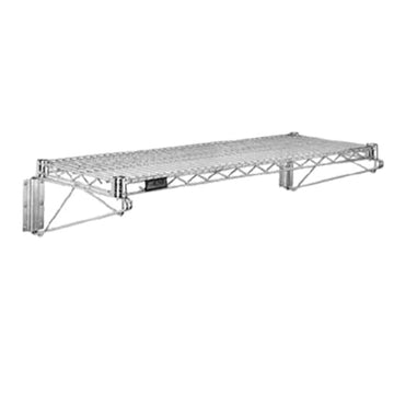 Commercial Chrome Wire Shelving Wall Shelf 18 x 48 - NSF by KPS – 18 x 48 inches, Silver