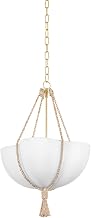 Hudson Valley Lighting 1020-VGL Amberley - 1 Light Pendant - 29.5 Inches Tall and 20 Inches Wide - Vintage Gold Leaf