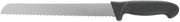 HUBERT Stainless Steel Straight Bread Knife with Black Polypropylene Handle - 10"L Blade