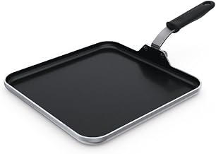 12-inch Tribute® 3-ply griddle with CeramiGuard® II nonstick coating and silicone handle
