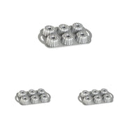 Nordic Ware Plateado / 4.5 Cup (Pack of 3) / Anniversary Bundtlette Bundt Pans