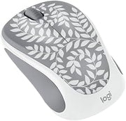 Logitech Compact Wireless Mouse, Floral Gray, Limited Edition