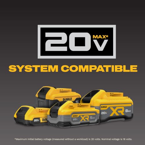 DEWALT 20V MAX / Black/Yellow / 1 Battery Packs