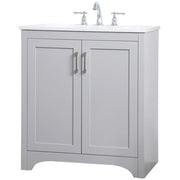 Elegant Decor 30" - Single / Grey / Traditional Wheel Care