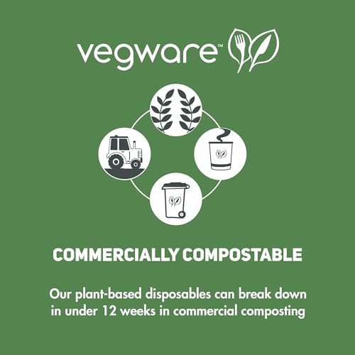 Vegware 8oz / White / Container Food Storage Containers