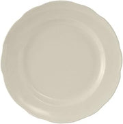 Tuxton China TSC-006 Plate, 6-3/8" Diameter, Round, Scalloped Edge, Microwave and Dishwasher Safe, Oven Proof, Fully Vitrified, Ceramic, Shell, American White/Eggshell, Pack of 36