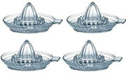 Luminarc 4 X Glass Lemon Squeezer Fruit Squeezer Juicer 12Cm