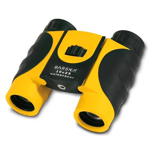 Barska 10x25mm / 10x25 / Yellow Binoculars