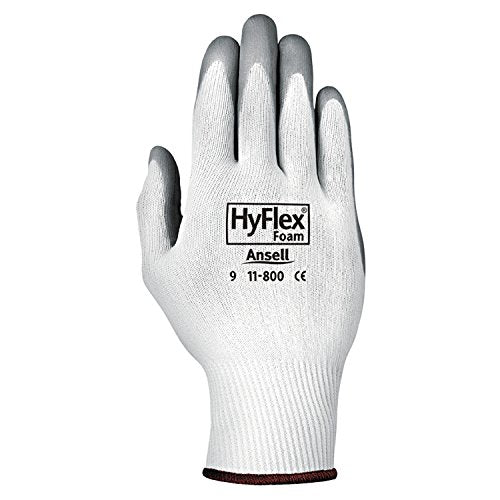 Ansell 12 / Size 8 / White/Gray Safety Work Gloves