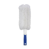 Microfiber Wool Duster - Compatible with Poles by UNGER – One Size, Plastic, Blue, Model 989460