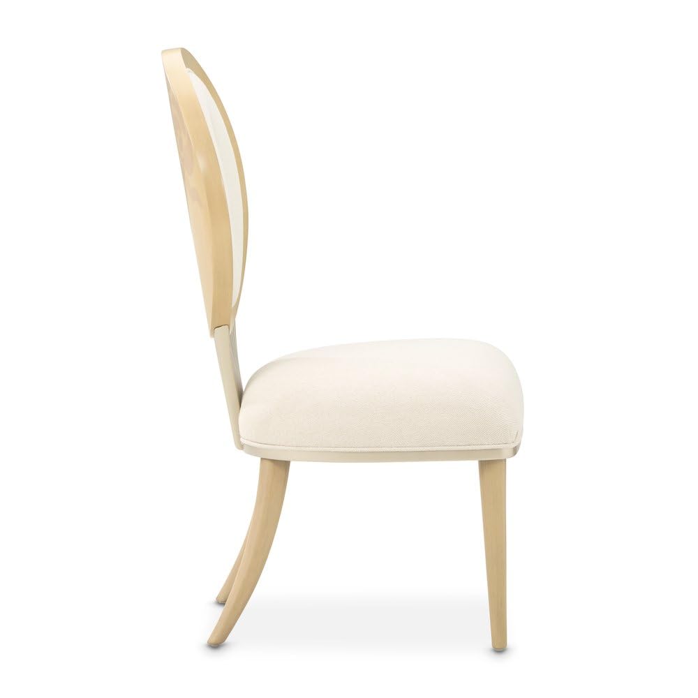 Brown Camellia Field Dining Side Chair Set of by Michael Amini – Solid; Manufactured Wood, Caramel, Model N9090003-134