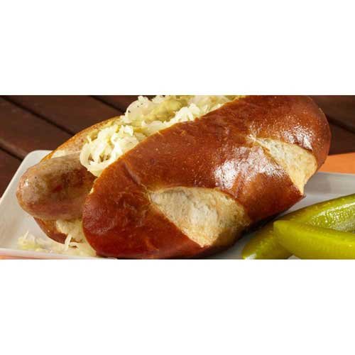 Sliced Torpedo Pretzel Roll by Gonnella Baking – 3 ounces, Pack of 42