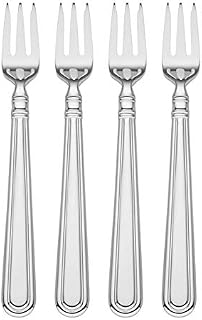 Reed & Barton REED AND BARTON August Flatware 4Pc Cocktail Fork Set, 0.45 LB, Metallic