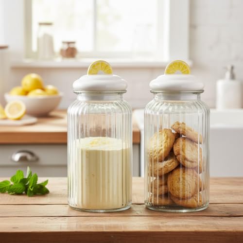 10 Strawberry Street Lemon Slice / Large / 49.0 fluid_ounces Food Jars & Canisters