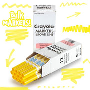 Crayola Yellow / 12 Count (Pack of 1) / Washable Coloring Pens & Markers