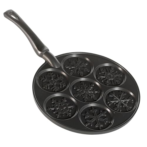 Nordic Ware Black / Snowflake Pancake / Seven 3-Inch Cavities Specialty & Novelty Cake Pans