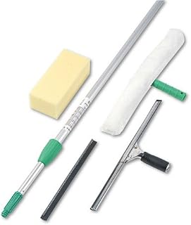 UNGER Pro Window Cleaning Kit w/8-ft. Pole, Scrubber, Squeegee, Scraper, Sponge -:- Sold as 2 Packs of - 1 - / - Total of 2 Each
