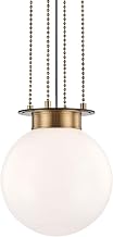 Hudson Valley 2014-AOB Transitional One Light Pendant from Gunther Collection in Bronze / Dark Finish,