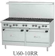Garland U60-10RS U Series 60" Gas Restaurant Range with (10) 32,000 BTU Open Burners, (1) Standard Oven & (1) Storage Base