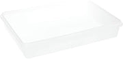 Food Storage Container Translucent 1.6 Gallon Plastic - 15 3/4" L x 11 3/8" W x 2 3/4" D