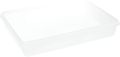 Food Storage Container Translucent 1.6 Gallon Plastic - 15 3/4" L x 11 3/8" W x 2 3/4" D