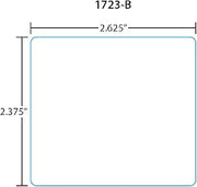 Toledo Printer Labels 1723-B for 325/8460/UCST et 2.4, Blank, 30 Rolls, 500 Labels per Roll