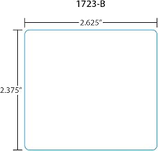 Toledo Printer Labels 1723-B for 325/8460/UCST et 2.4, Blank, 30 Rolls, 500 Labels per Roll