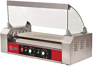 Omcan HOT DOG ROLLER WITH 5 ROLLERS WITH GRILL SNEEZE 0.65KW OMCAN 44690 and 44152