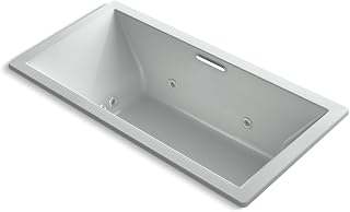 Kohler K-1835-XHGH-95 Underscore Rectangle Bathtub, Ice Grey