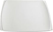Winco WDP009-102, 11-Inch Ardesia Bettini Porcelain Square Platters, Serving Salad Bowl, Dinner Plates, Bright White, 12-Piece/CS