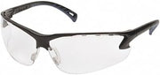 Pyramex Venture 3(R), Safety Glasses, Anti-Scratch, Clear Lens, Black Frame, Half-Frame Pack of 12 Pack of 12
