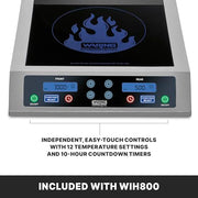 Waring Silver / WIH800 - Double Burner / One Size Countertop Burners