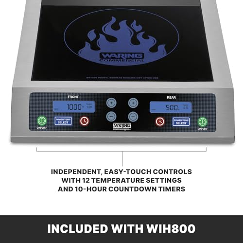 Waring Silver / WIH800 - Double Burner / One Size Countertop Burners